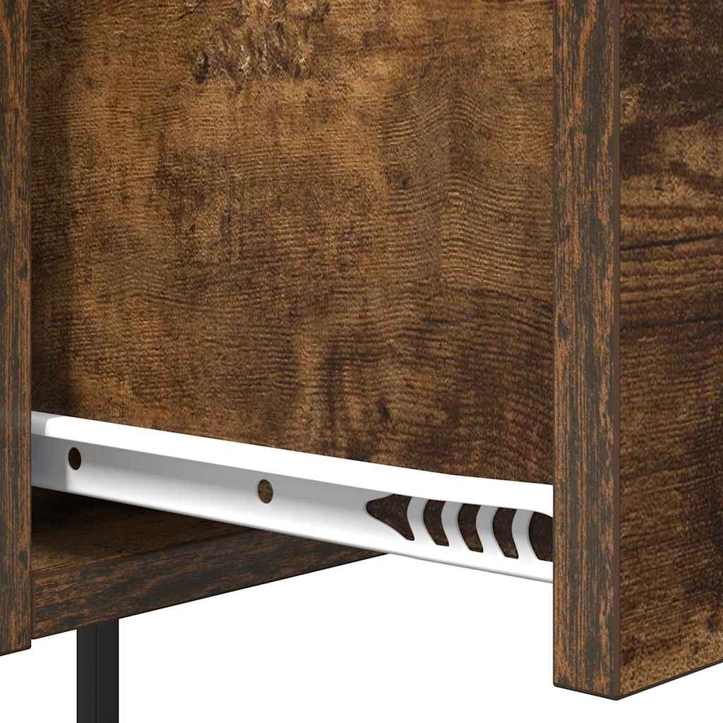 Armário de Cabeceira 2 pcs Carvalho fumado 42 x 41 x 56 cm