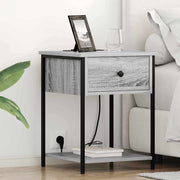 Armário de Cabeceira com gaveta Sonoma cinzento 42 x 41 x 56 cm