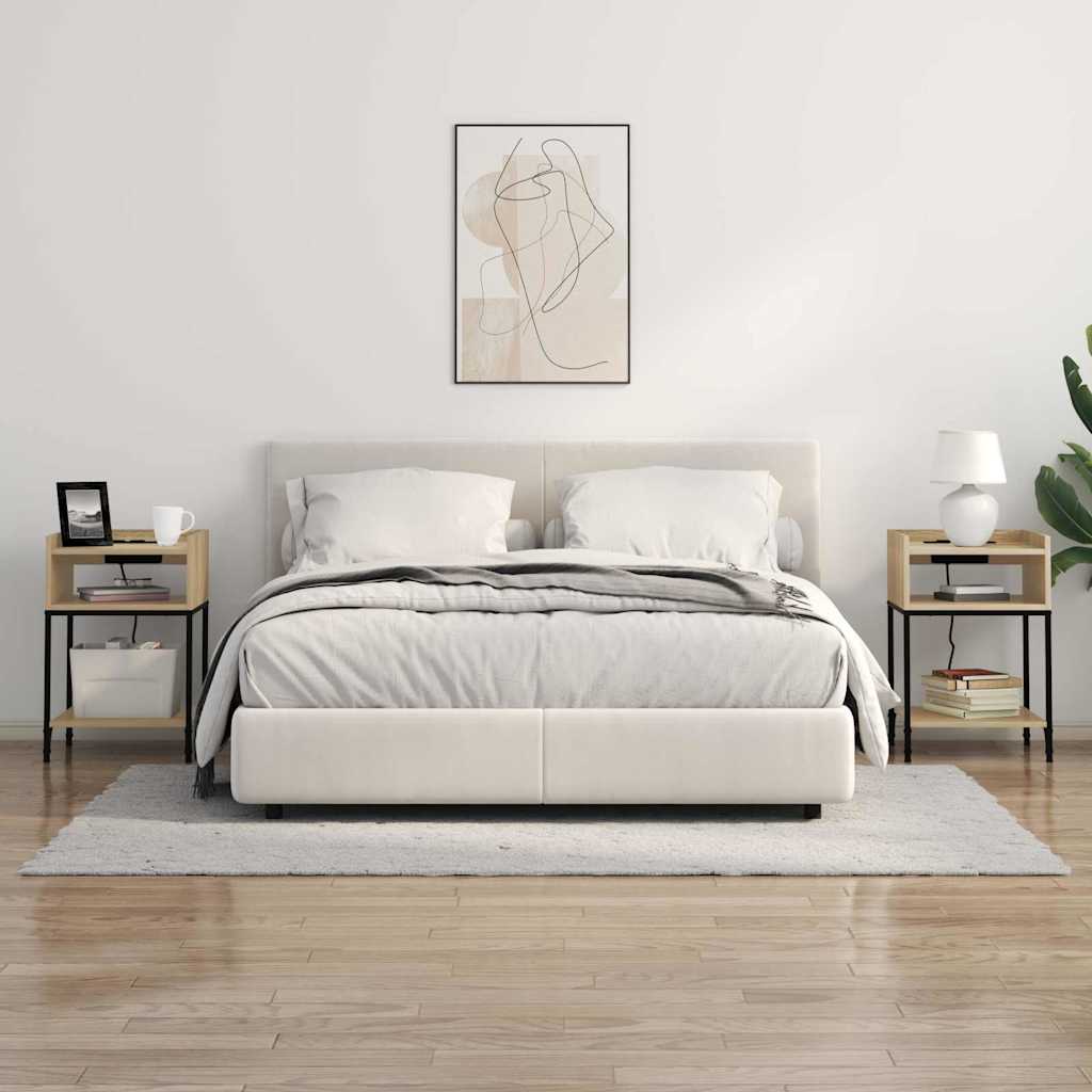 Mesa-de-cabeceira Carvalho sonoma 40 x 40 x 61 cm