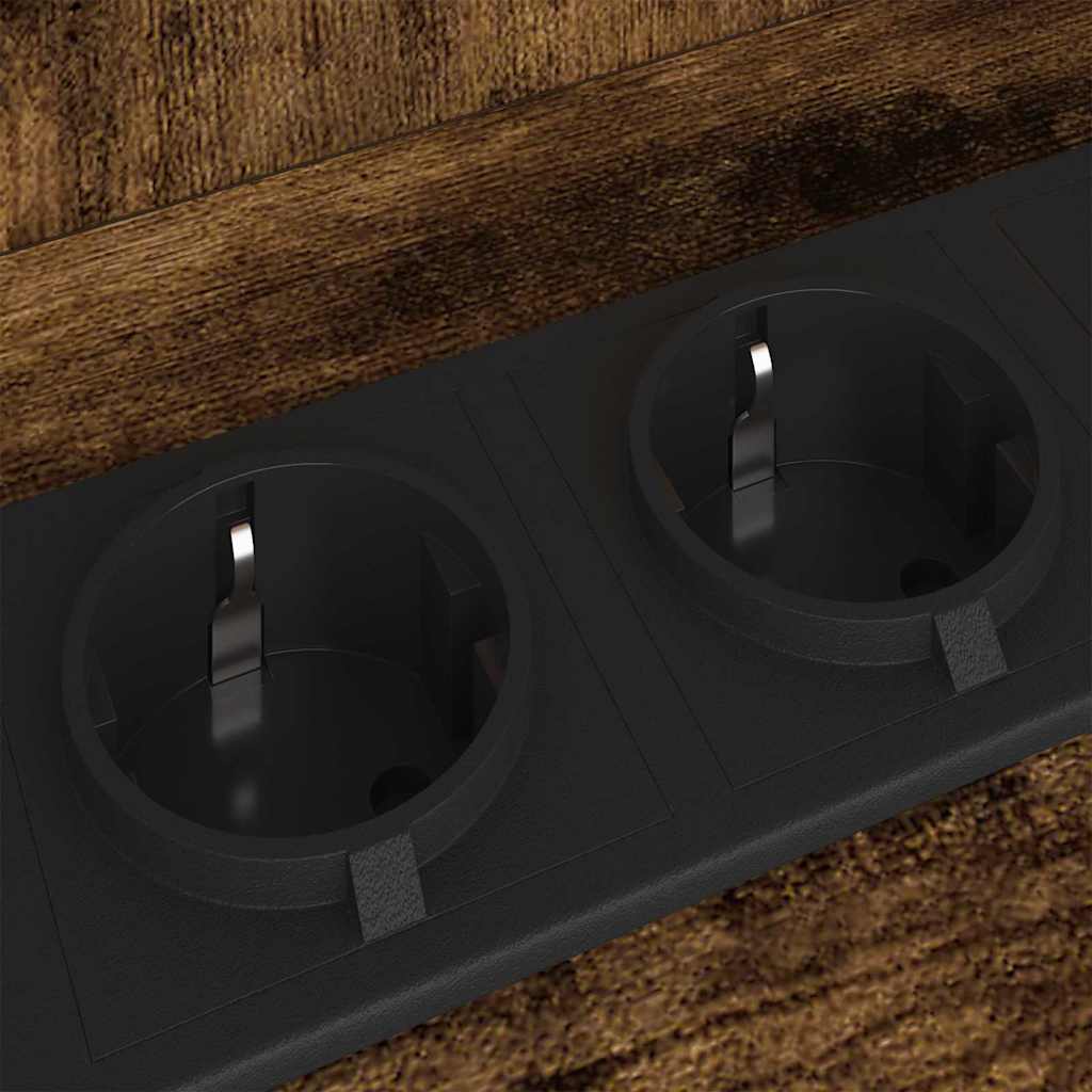 Mesa-de-cabeceira Carvalho fumado 40 x 40 x 61 cm