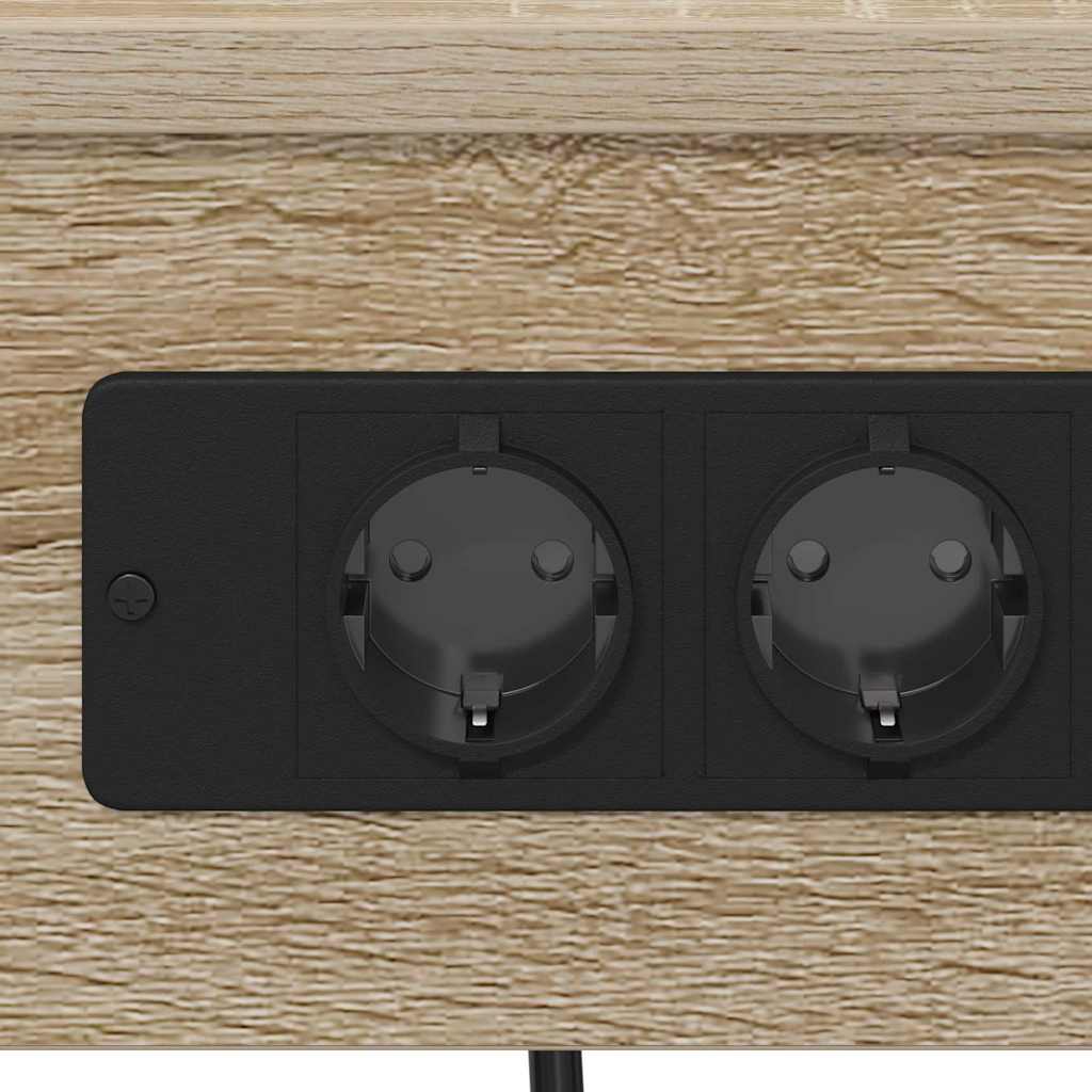 Armário Lateral com Estação de Carregamento Carvalho sonoma