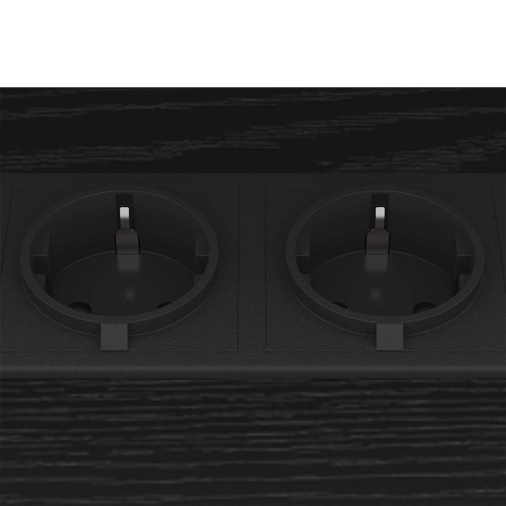 Mesa-de-cabeceira Carvalho preto 38 x 30 x 48 cm