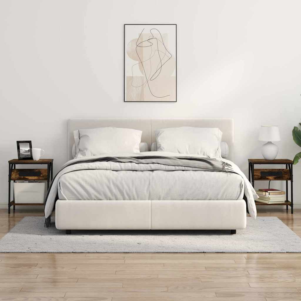 Mesa-de-cabeceira Carvalho fumado 38 x 30 x 48 cm