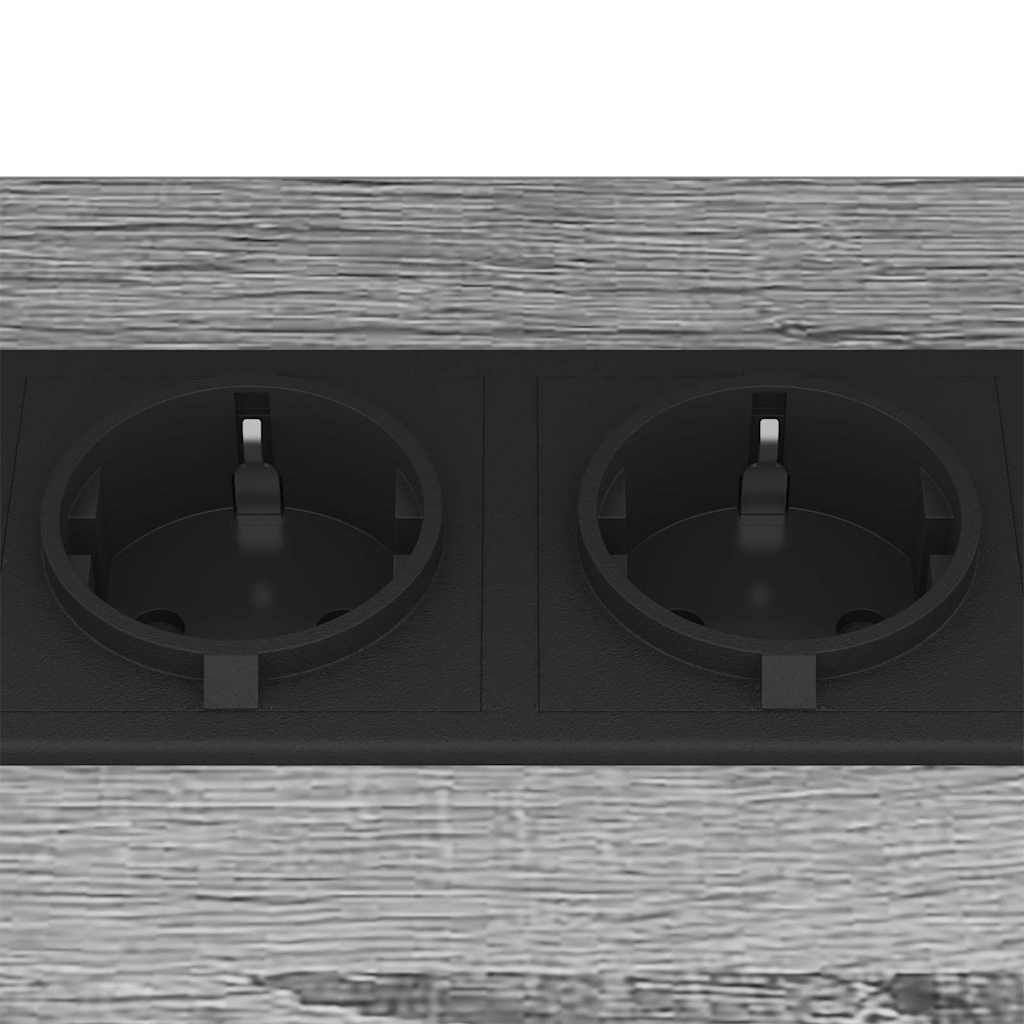 Mesa-de-cabeceira 2 pcs Sonoma cinzento 38 x 30 x 48 cm