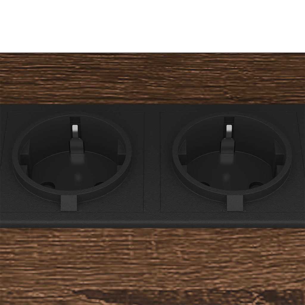 Mesa-de-cabeceira 2 pcs Carvalho castanho 38 x 30 x 48 cm