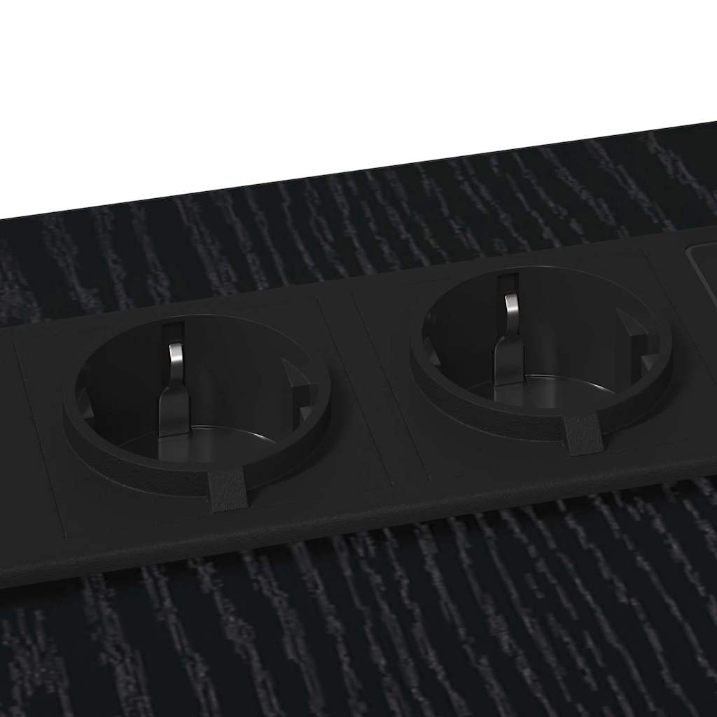 Mesa-de-cabeceira Carvalho preto 41.5 x 26 x 60.5 cm