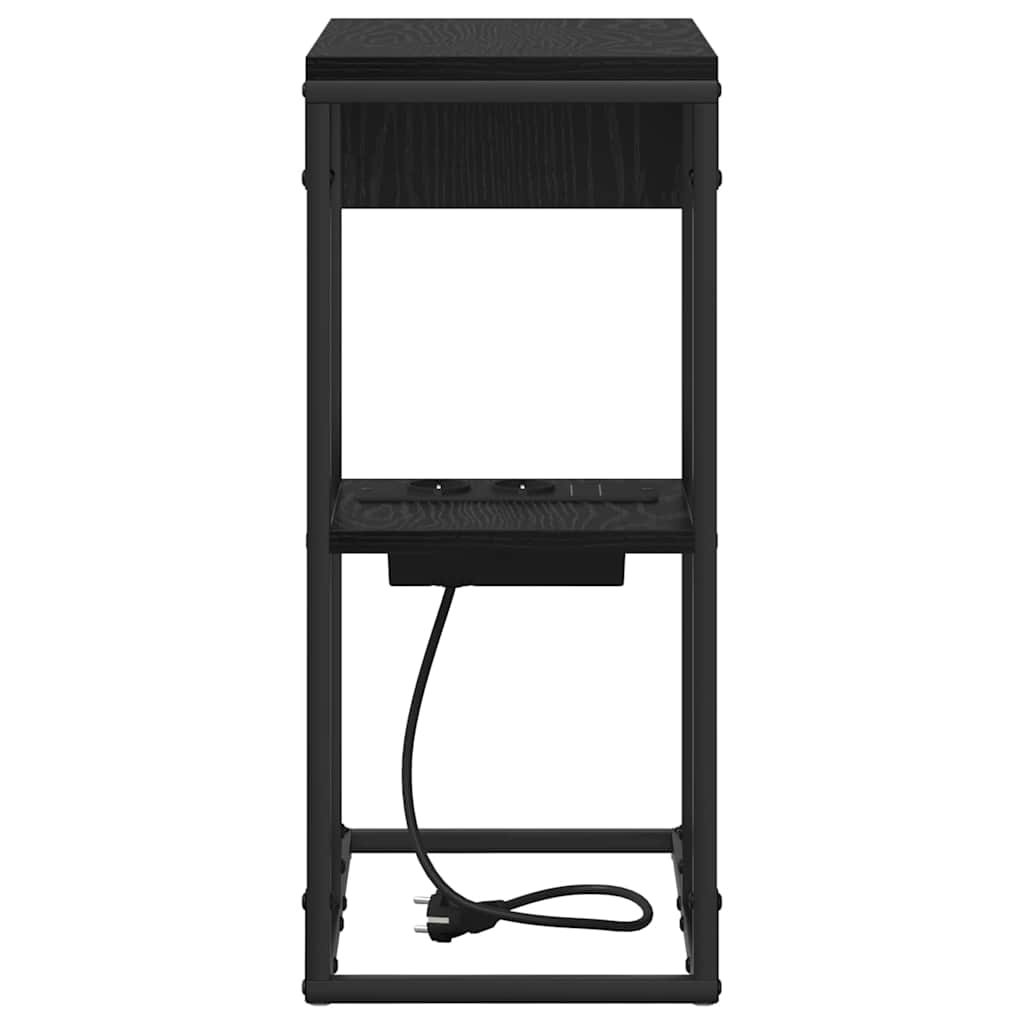 Mesa-de-cabeceira Carvalho preto 41.5 x 26 x 60.5 cm