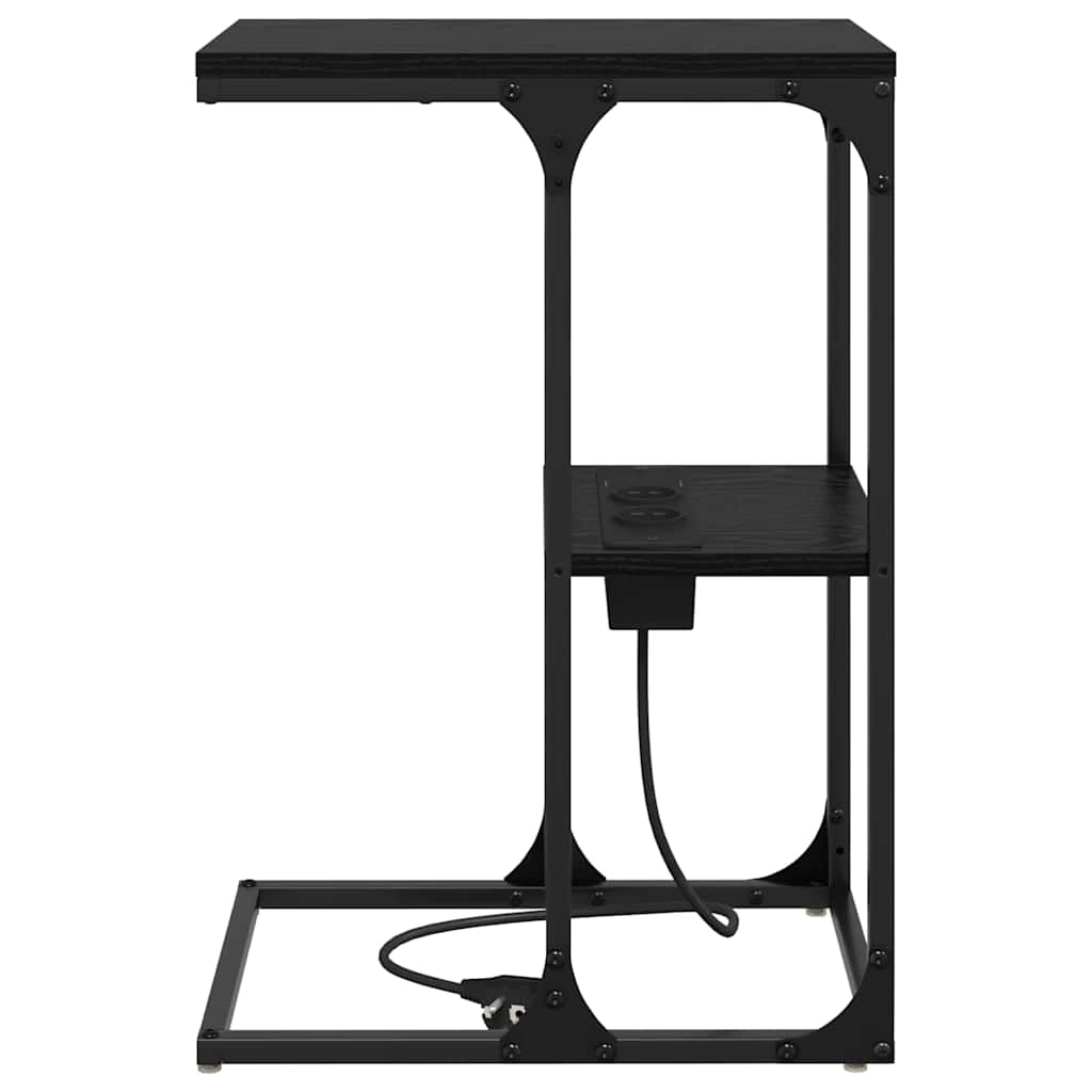 Mesa-de-cabeceira Carvalho preto 41.5 x 26 x 60.5 cm