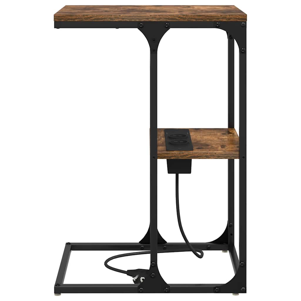 Mesa-de-cabeceira Carvalho fumado 41.5 x 26 x 60.5 cm