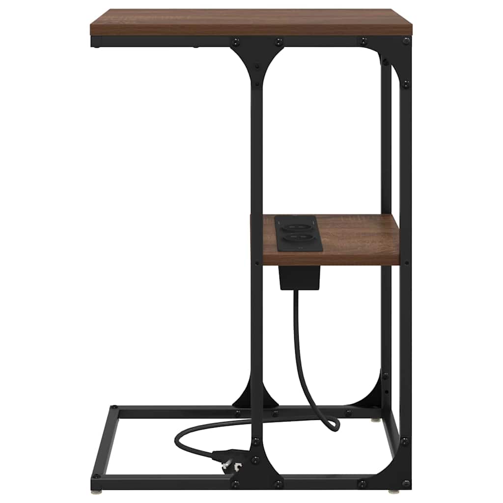 Mesa-de-cabeceira Carvalho castanho 41.5 x 26 x 60.5 cm