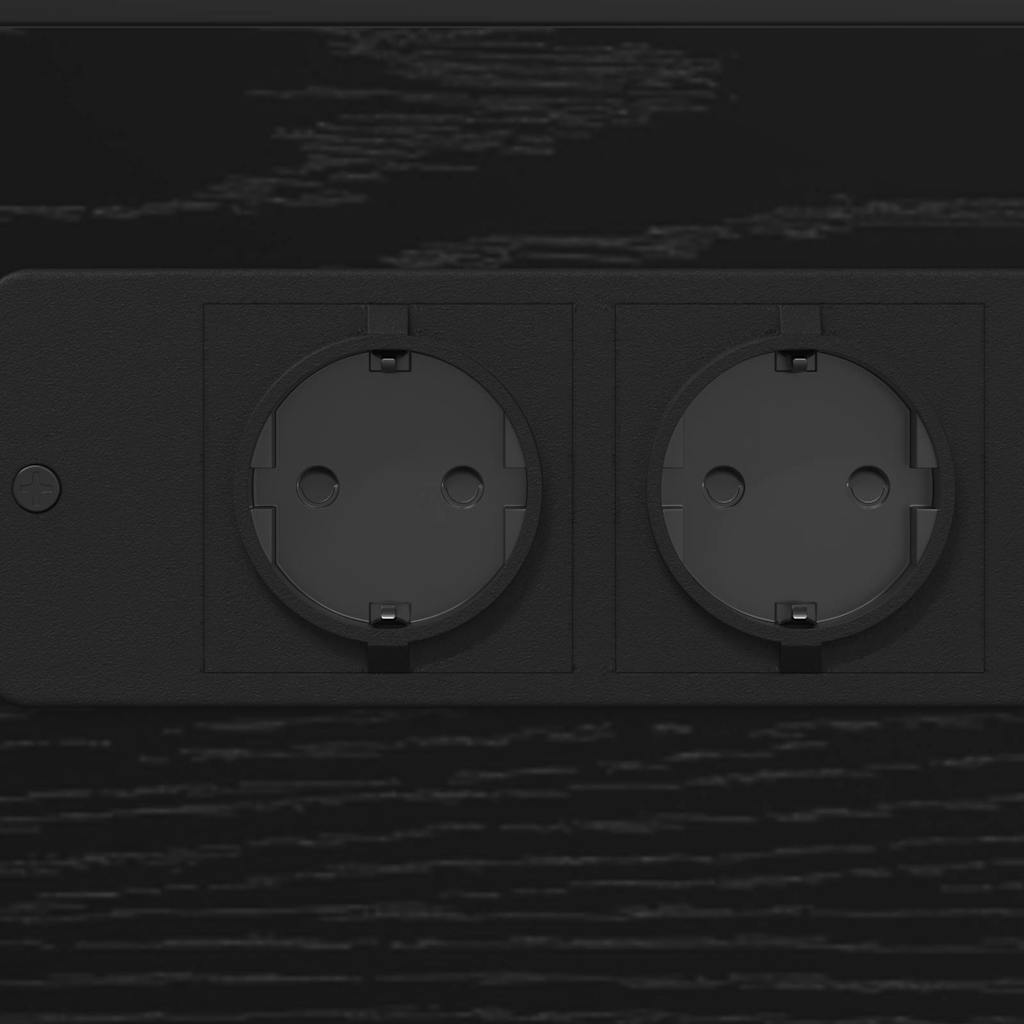 Mesa-de-cabeceira Carvalho preto Madeira processada