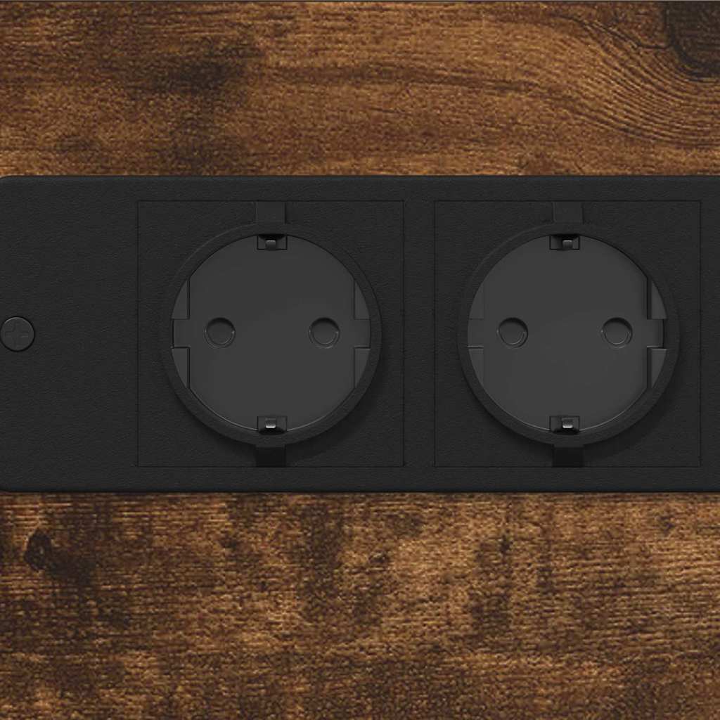 Armário de Cabeceira Carvalho fumado 41.5 x 26 x 60.5 cm