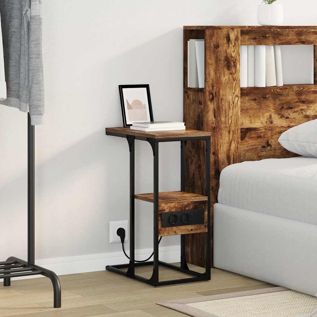 Armário de Cabeceira Carvalho fumado 41.5 x 26 x 60.5 cm