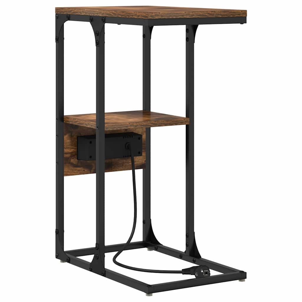 Armário de Cabeceira Carvalho fumado 41.5 x 26 x 60.5 cm