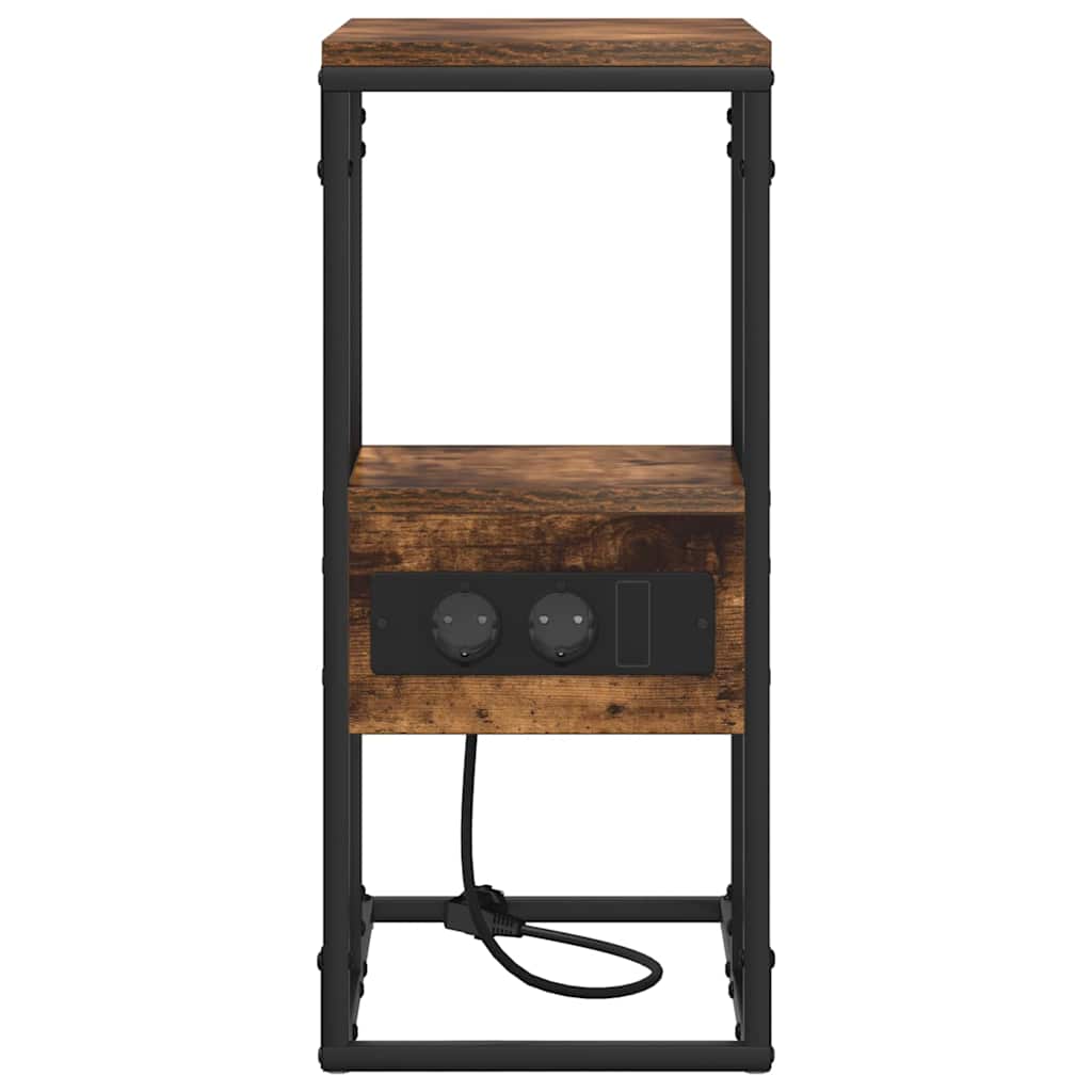 Armário de Cabeceira Carvalho fumado 41.5 x 26 x 60.5 cm