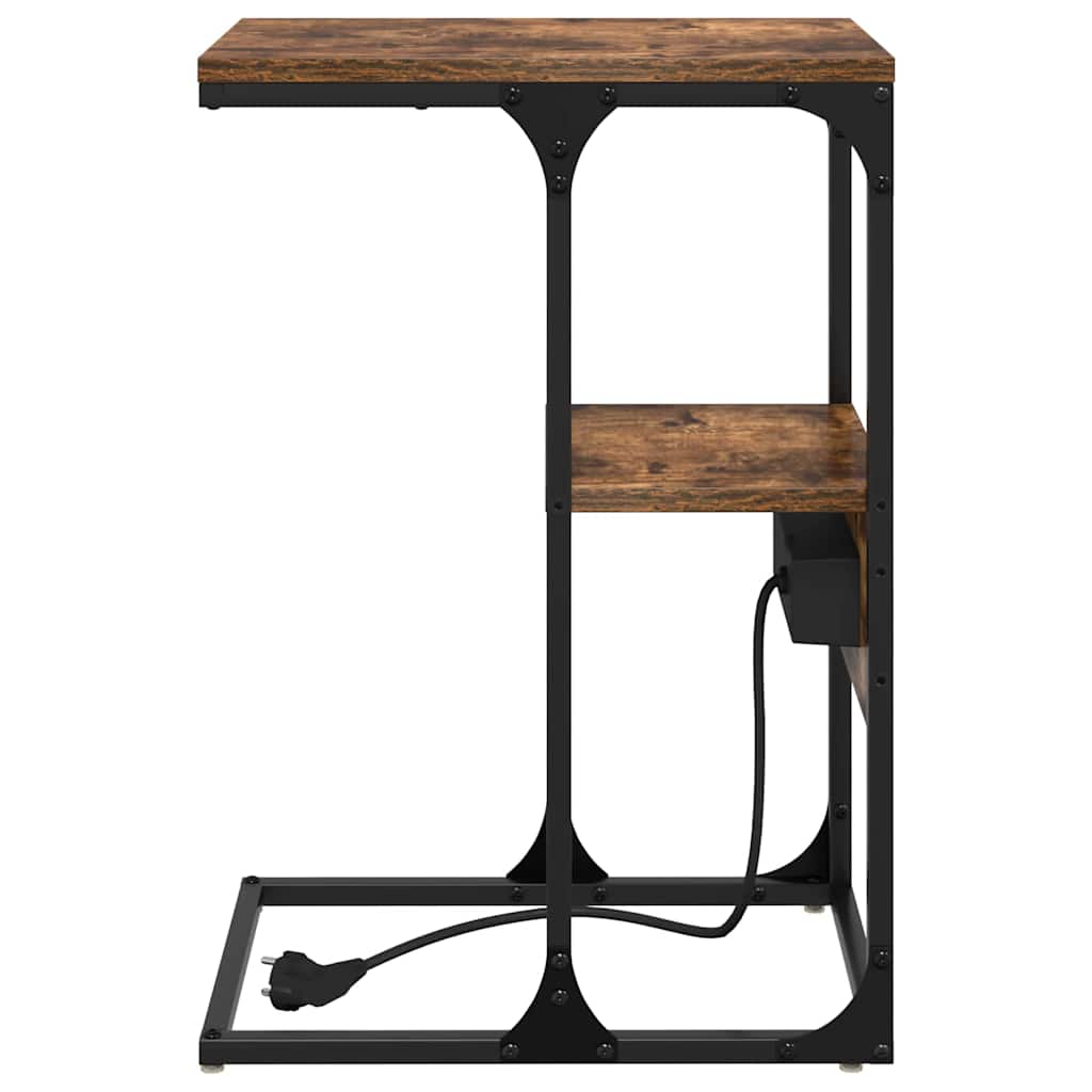 Armário de Cabeceira Carvalho fumado 41.5 x 26 x 60.5 cm