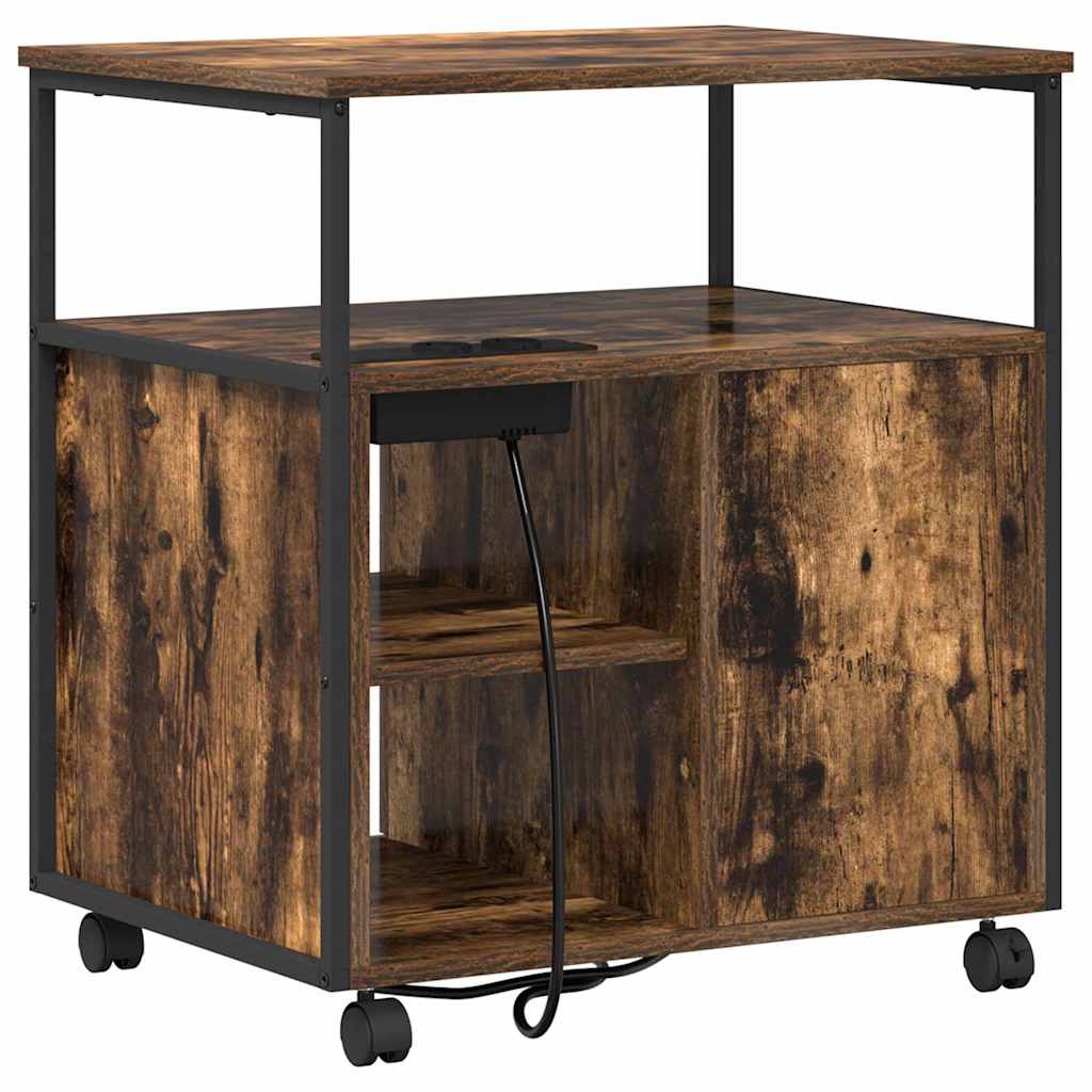 Gabinete de Escritório com Estação de Carregamento com roda