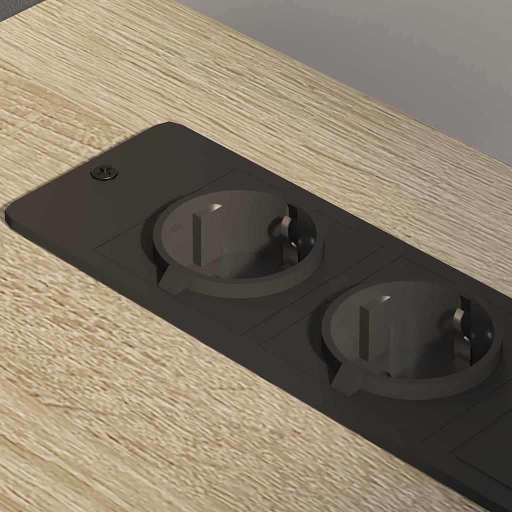 Armário de Escritório com roda Carvalho sonoma 76 x 41 x 72 cm