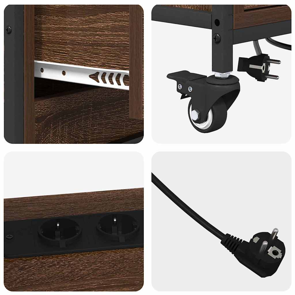 Armário de Escritório Carvalho castanho 76 x 41 x 72 cm