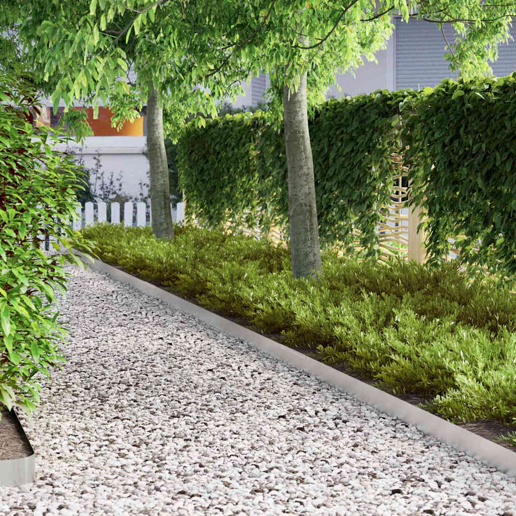 Acabamento para Gramado Prateado 450 x 0.05 x 15 cm