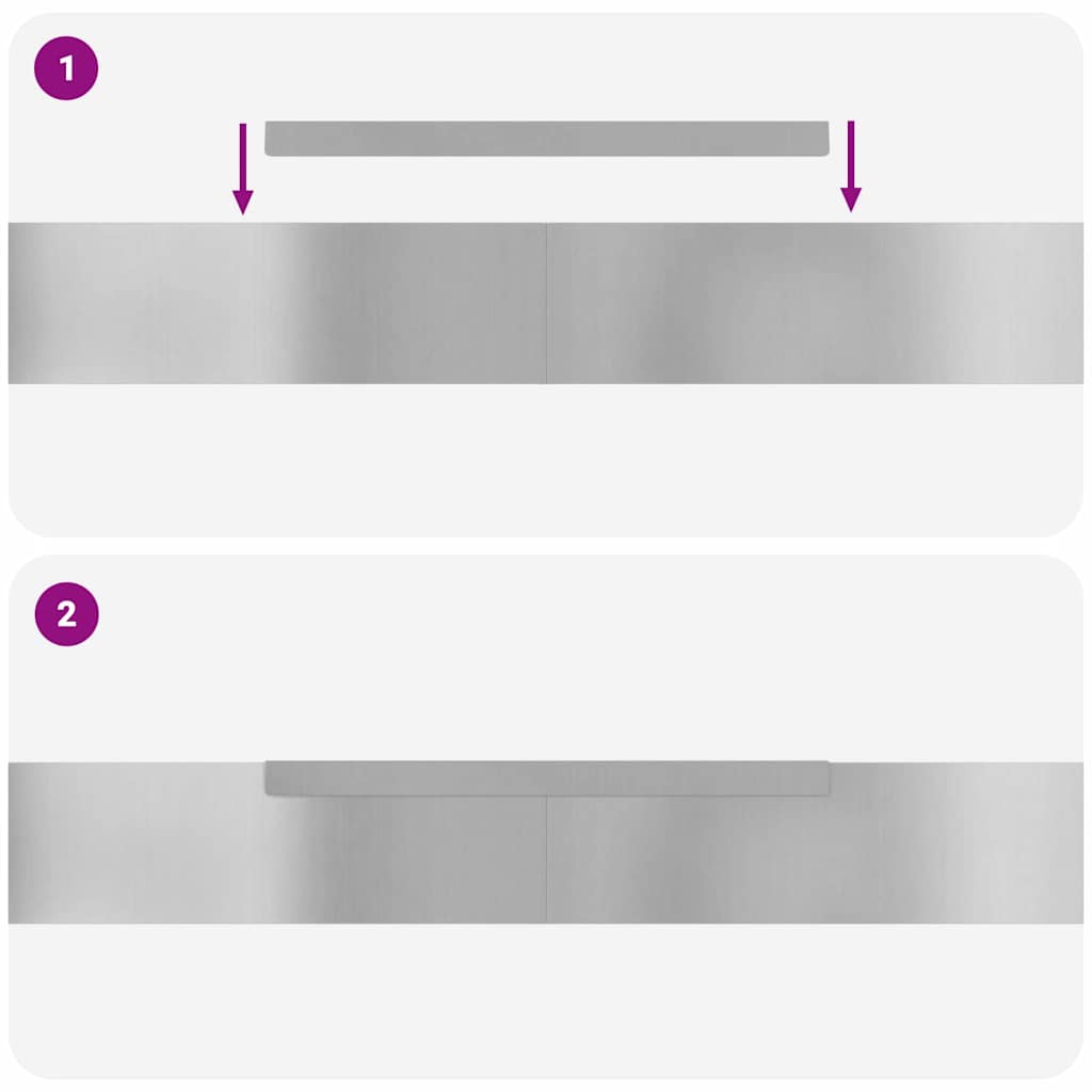 Acabamento para Gramado Prateado 450 x 0.05 x 15 cm