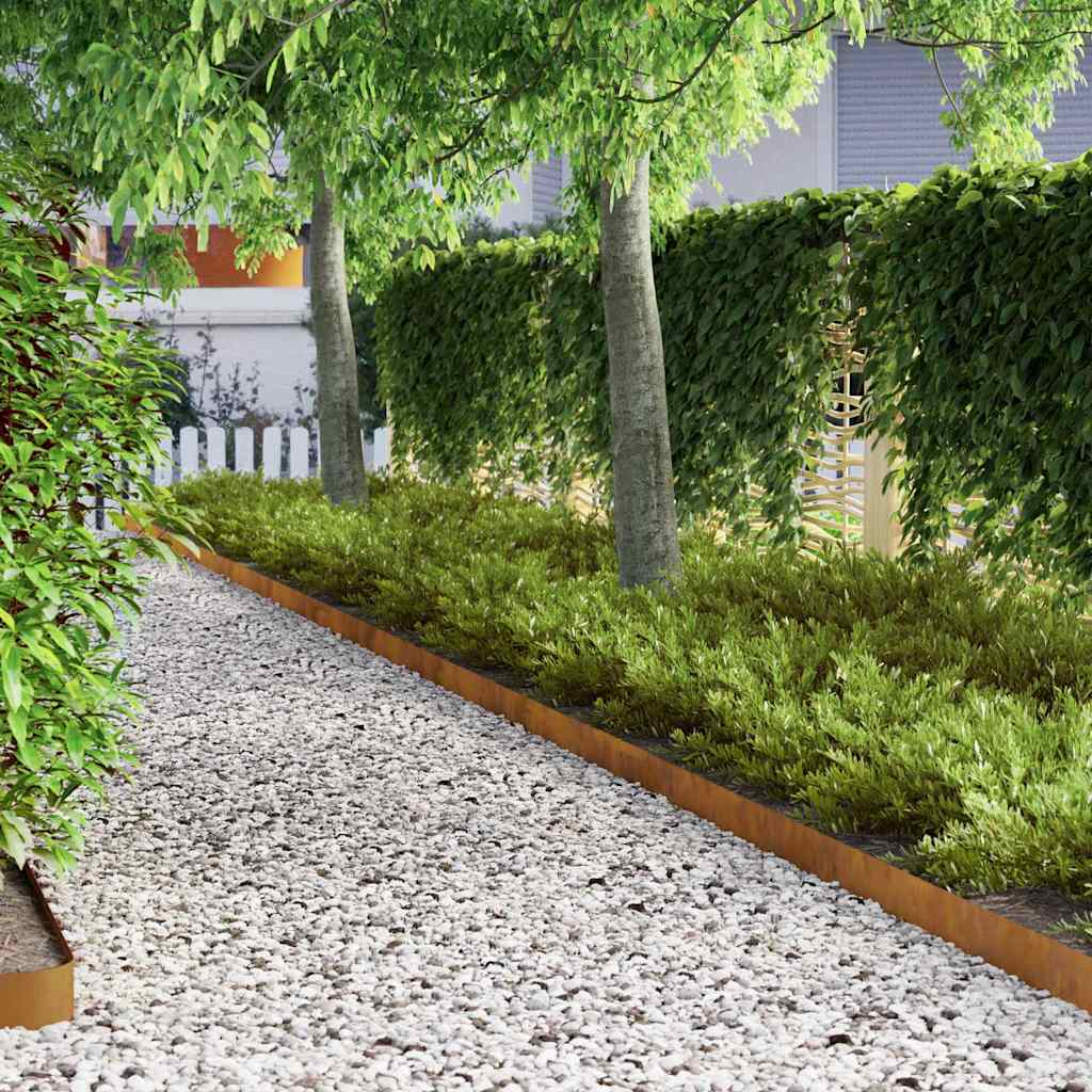 Acabamento para Gramado Ferro Enferrujado 450 x 0.05 x 15 cm