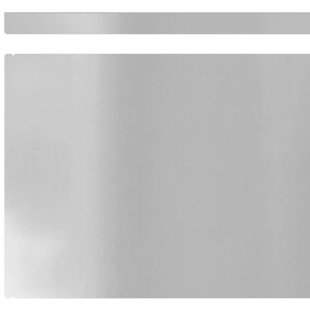 Acabamento para Gramado 4 pcs Prateado 450 x 0.05 x 15 cm