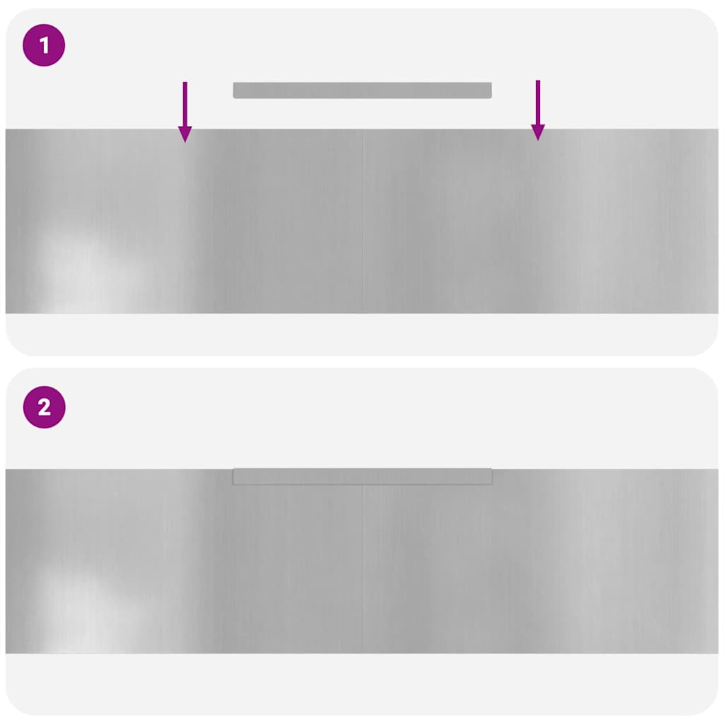 Acabamento para Gramado 4 pcs Prateado 450 x 0.05 x 15 cm