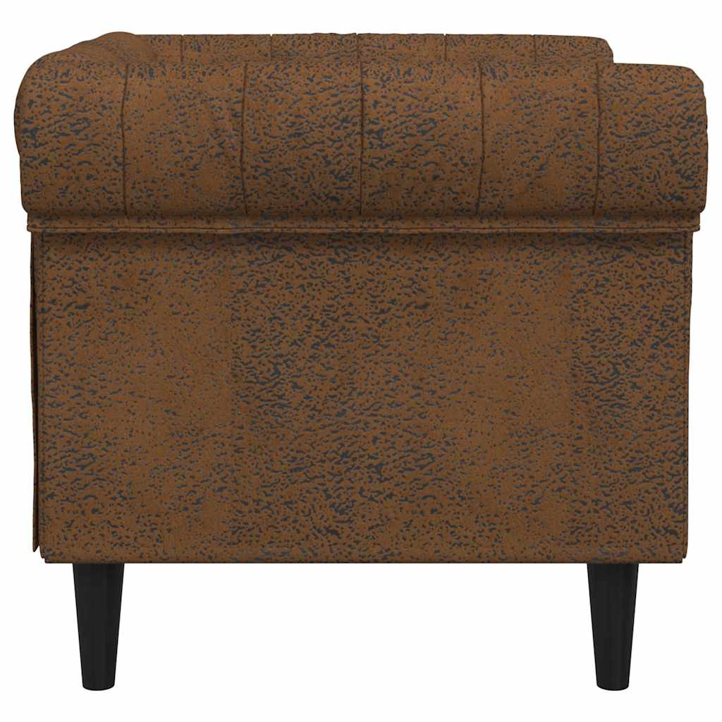 Poltrona Chesterfield Outros Castanho 78.5 x 74.5 x 74.5 cm