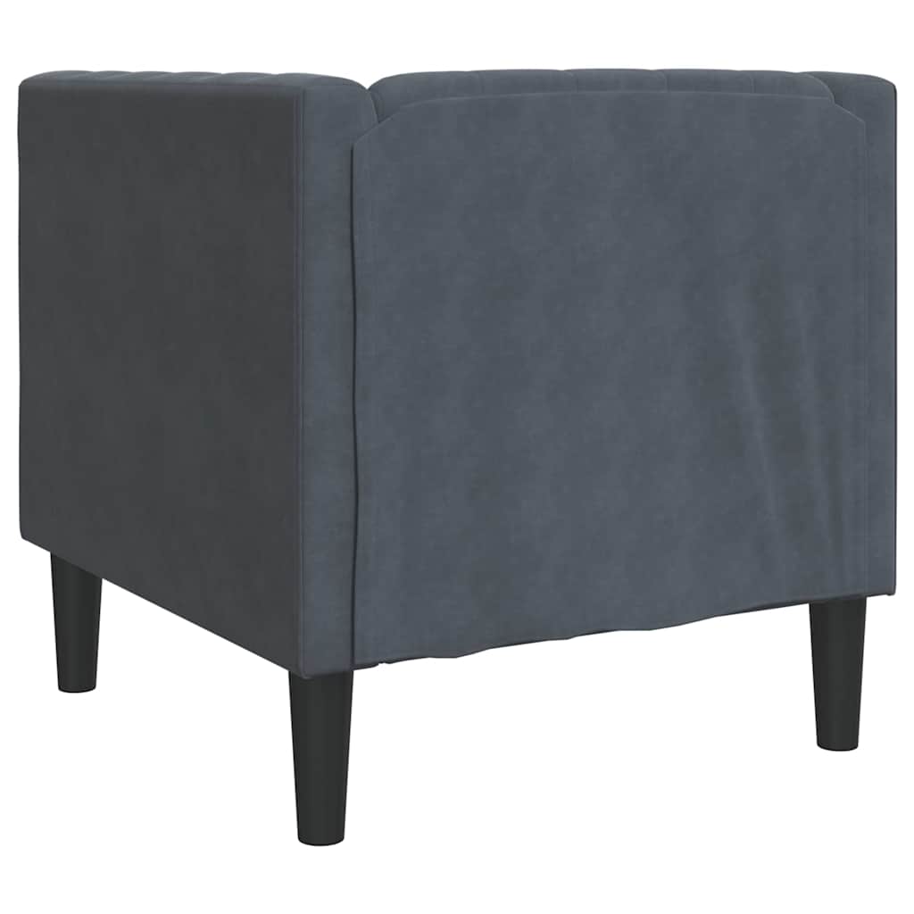 Poltrona Chesterfield Cinzento escuro 71 x 74,5 x 70,5 cm