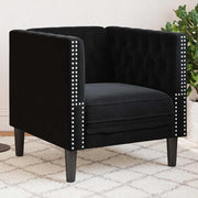 Poltrona Chesterfield Outros Preto 71 x 74,5 x 70,5 cm Veludo