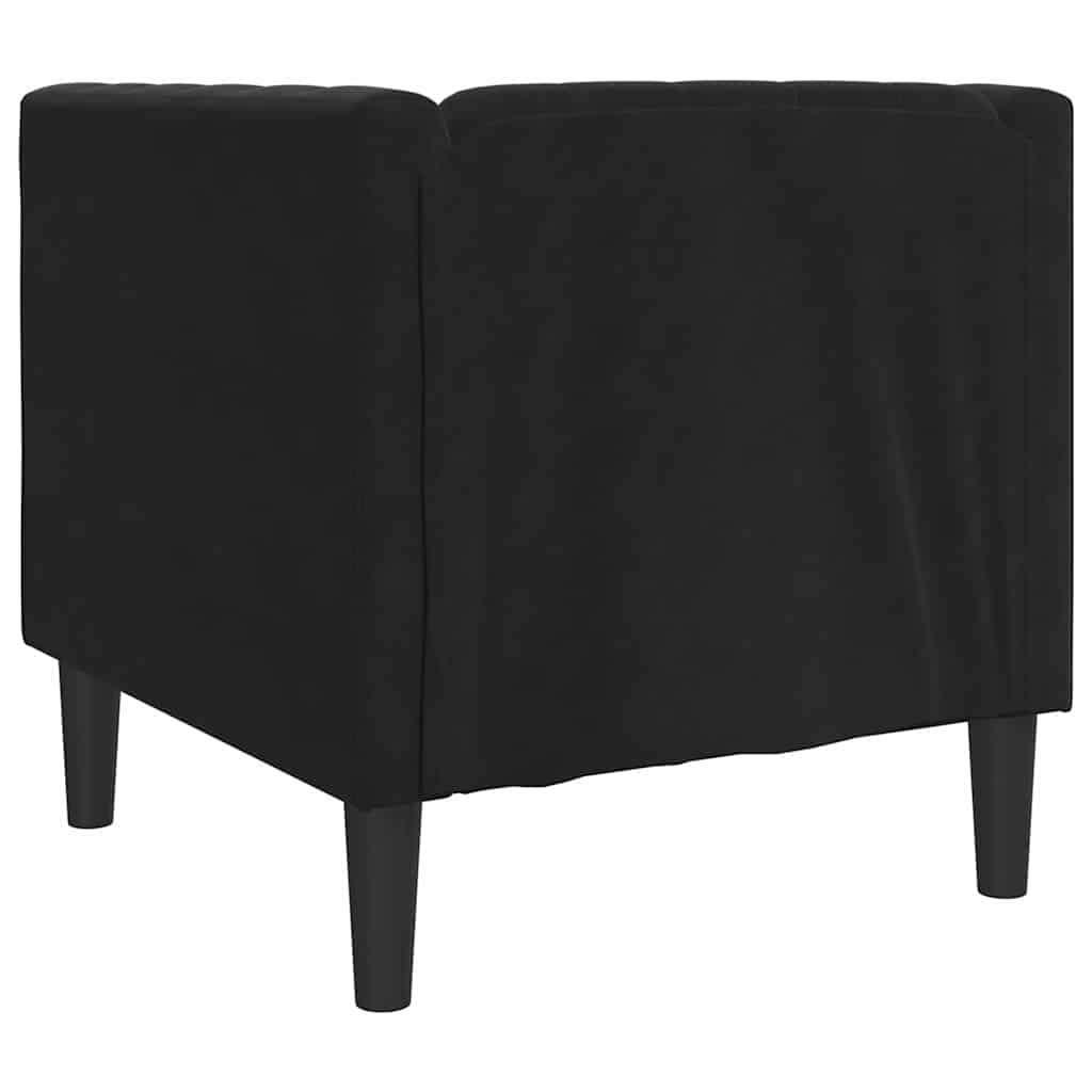 Poltrona Chesterfield Outros Preto 71 x 74,5 x 70,5 cm Veludo