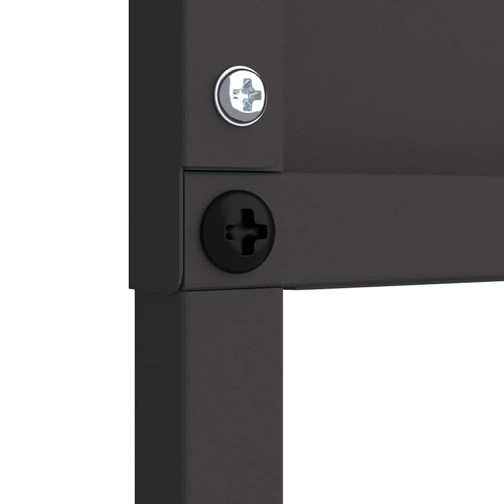 Tela de Privacidade para Jardim Floral Preto 32 x 140 cm