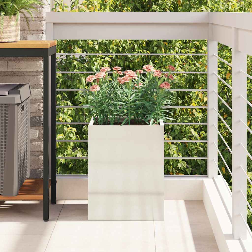 Vaso de Jardim Prateado Aço galvanizado