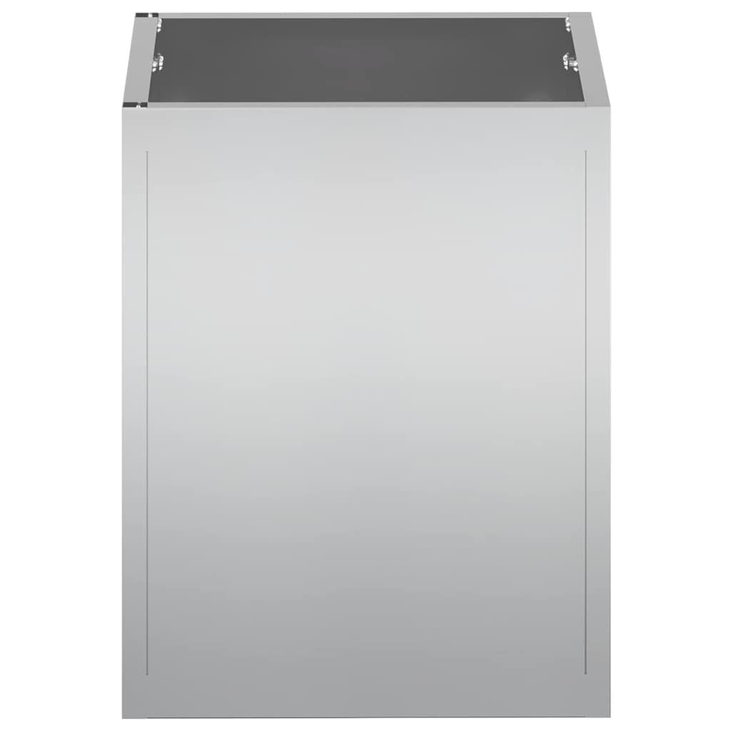 Vaso de Jardim Prateado Aço galvanizado