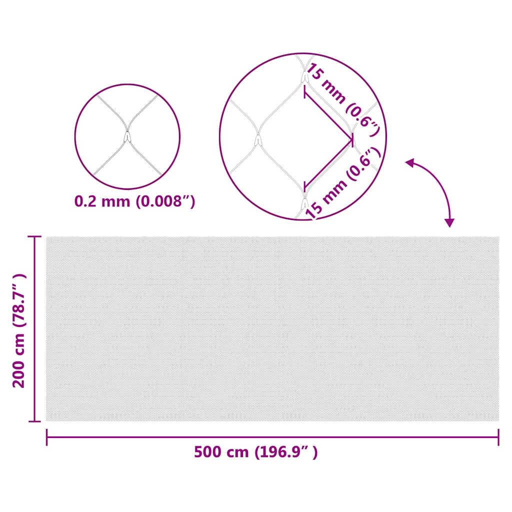 Rede de Proteção para Pássaros Verde 2 x 10 m HDPE