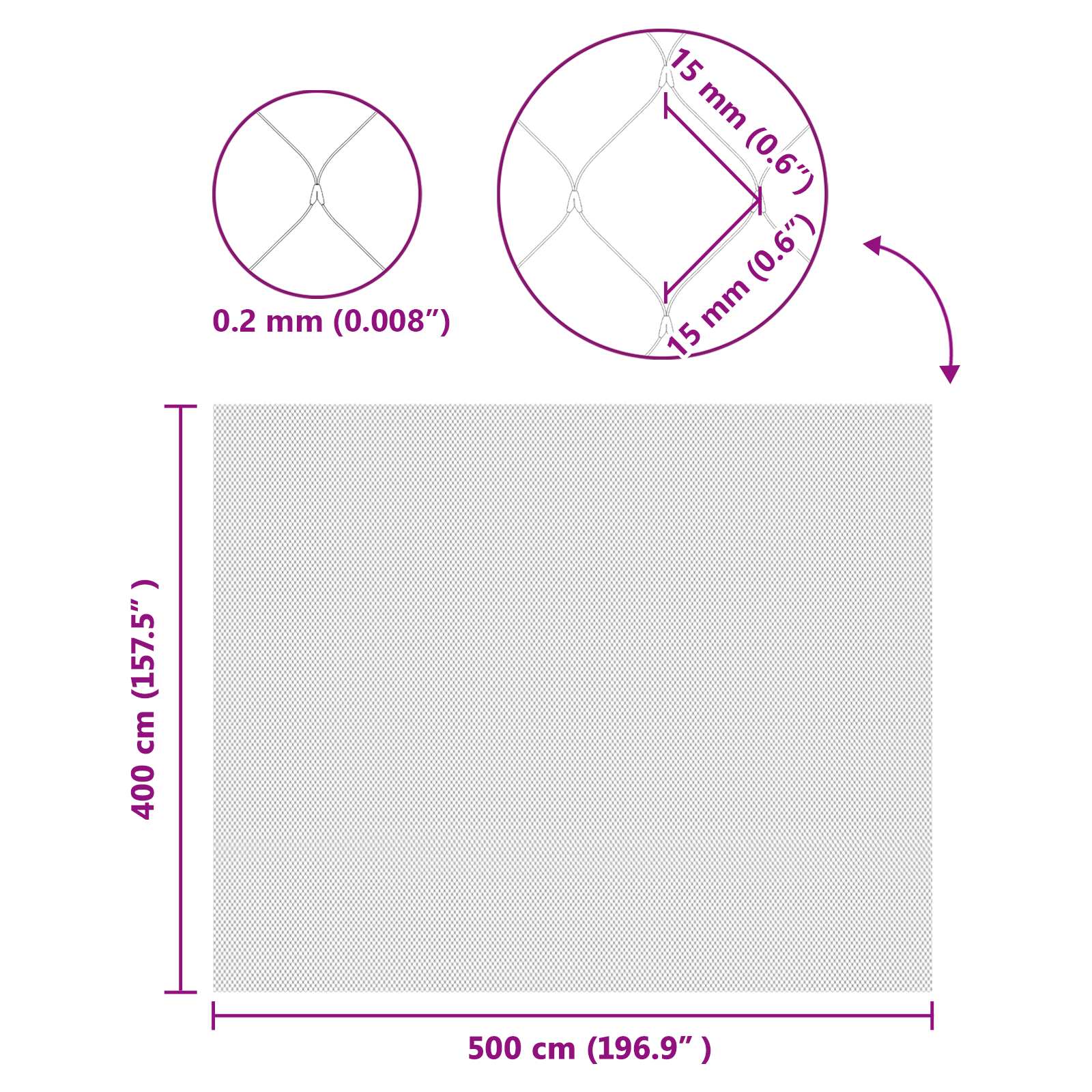 Rede de Proteção para Pássaros Verde 2 x 10 m HDPE