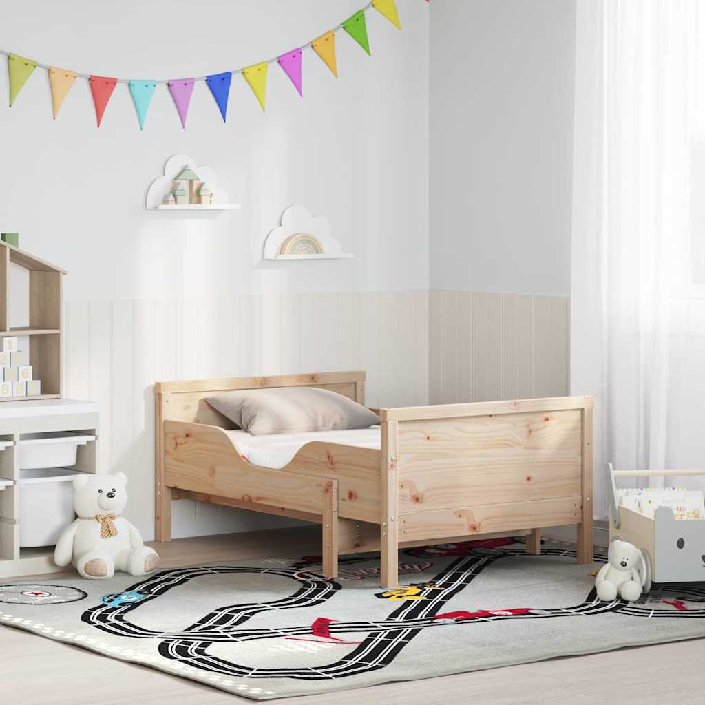 Estrutura da Cama Branco 80 x 200 cm Madeira de Pinheiro Sólida