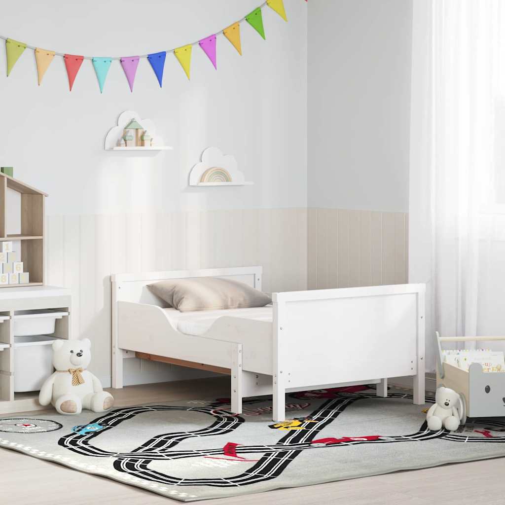 Estrutura da Cama Branco 80 x 200 cm Madeira de Pinheiro Sólida