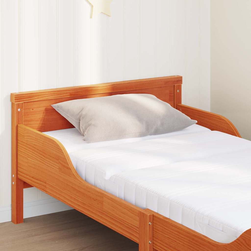 Estrutura da Cama Branco 80 x 200 cm Madeira de Pinheiro Sólida