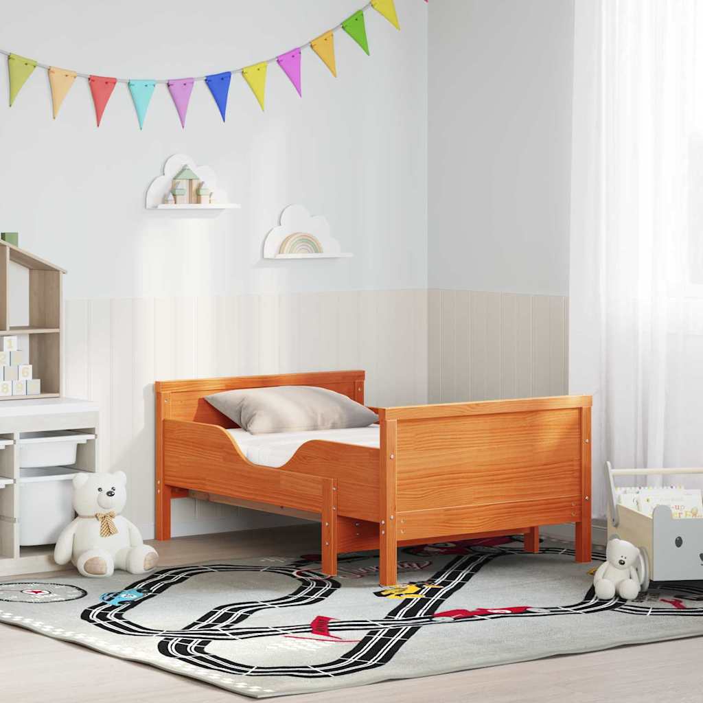 Estrutura da Cama Branco 80 x 200 cm Madeira de Pinheiro Sólida