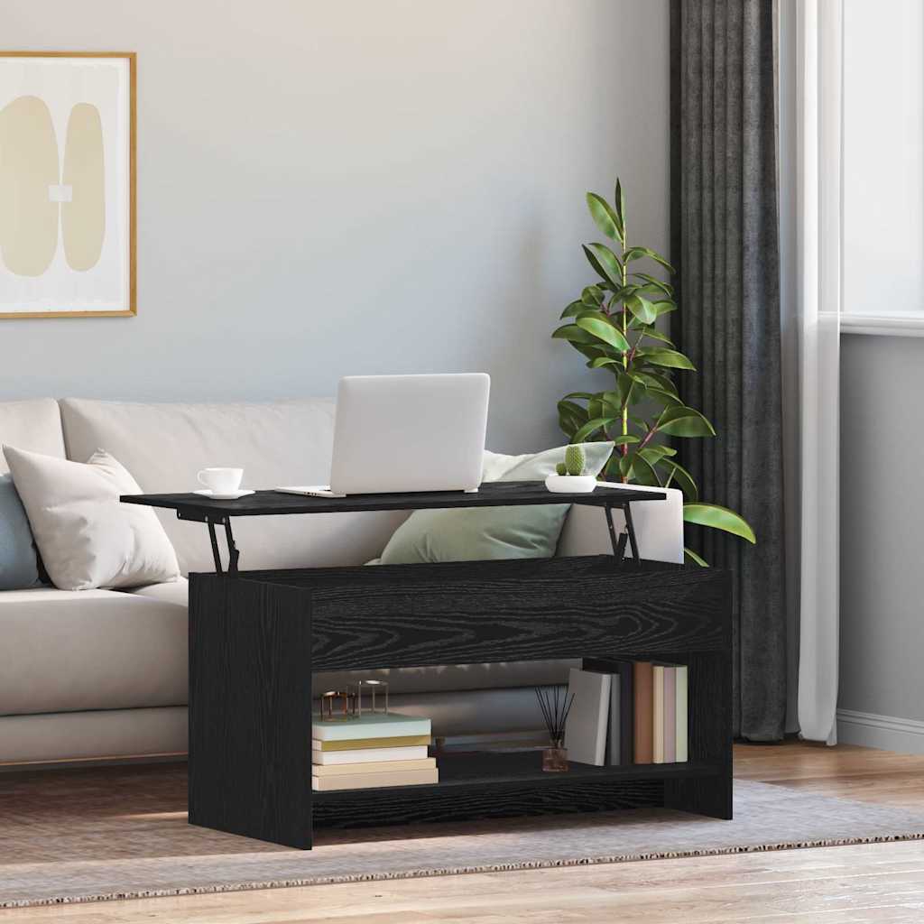 Mesa de centro Carvalho preto 80 x 50.5 x 41.5 cm