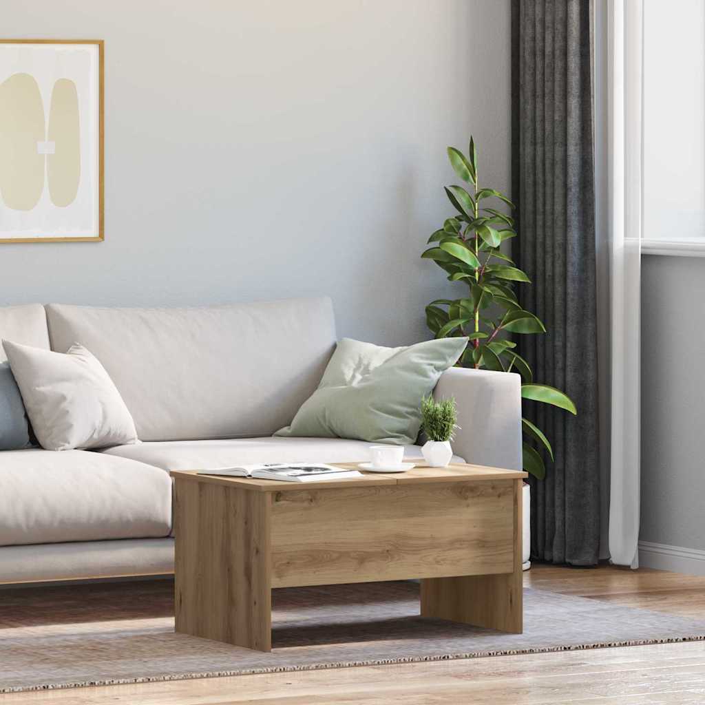 Mesa de centro carvalho artisiano 80 x 50,5 x 42,5 cm
