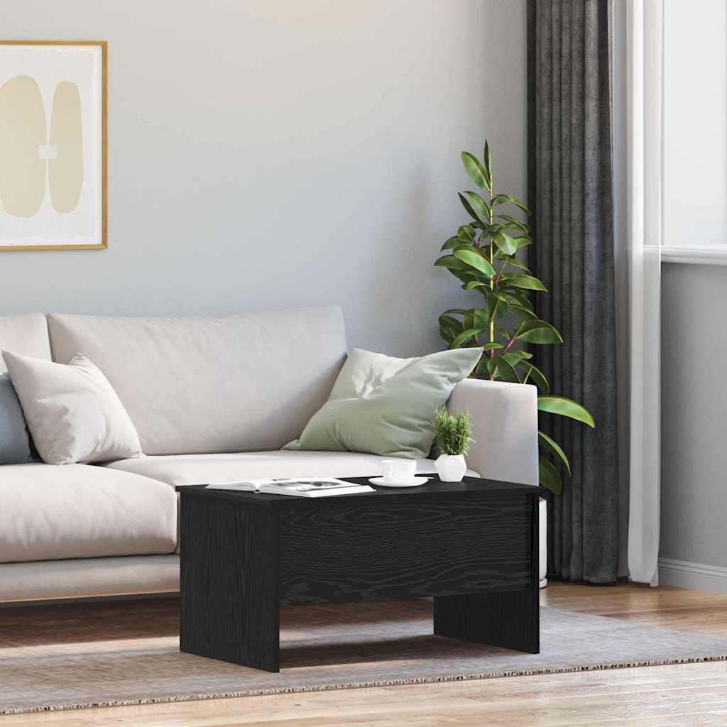 Mesa de centro Carvalho preto 80 x 50,5 x 42,5 cm