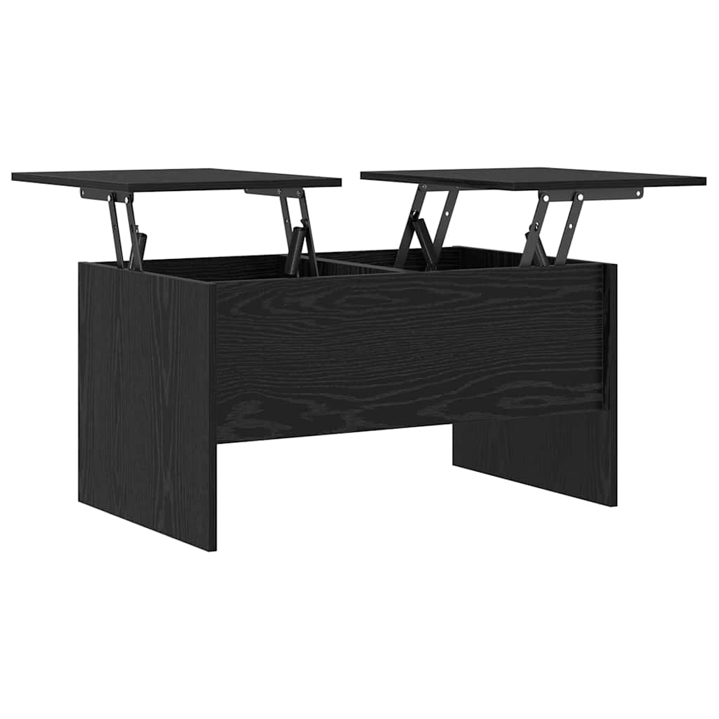 Mesa de centro Carvalho preto 80 x 50,5 x 42,5 cm