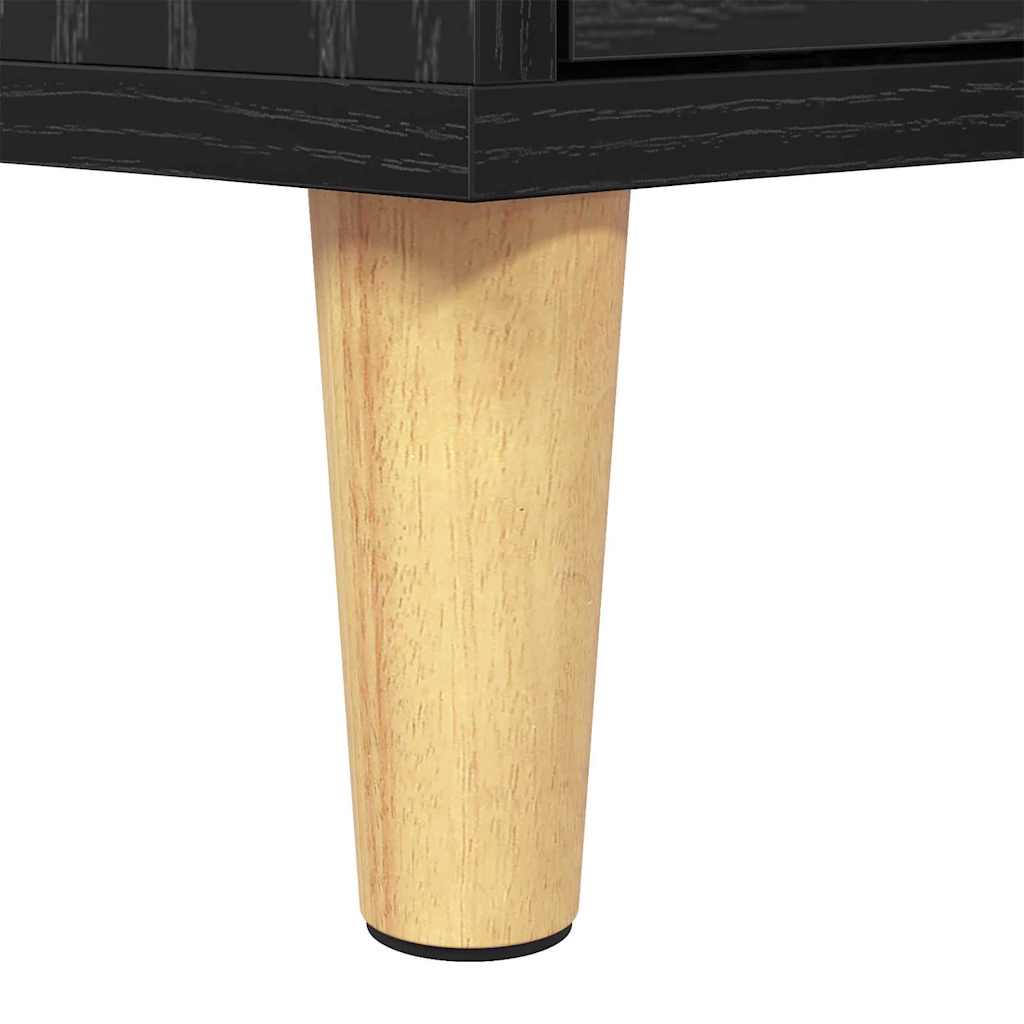 Gabinete para TV com gaveta Carvalho preto 150 x 30 x 45 cm