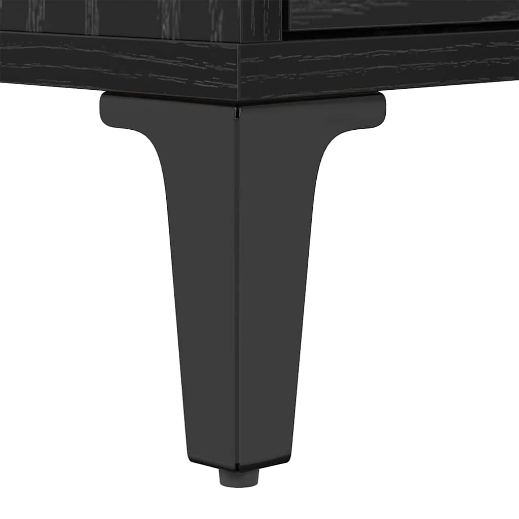 Gabinete para TV Carvalho preto 150 x 30 x 44,5 cm