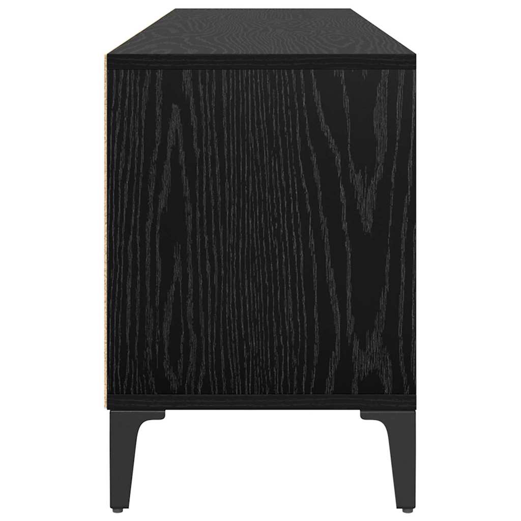 Gabinete para TV Carvalho preto 150 x 30 x 44,5 cm