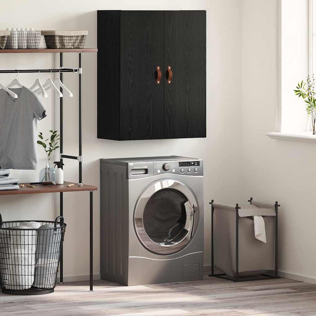 Armário de parede Preto 69.5 x 34 x 90 cm Madeira processada