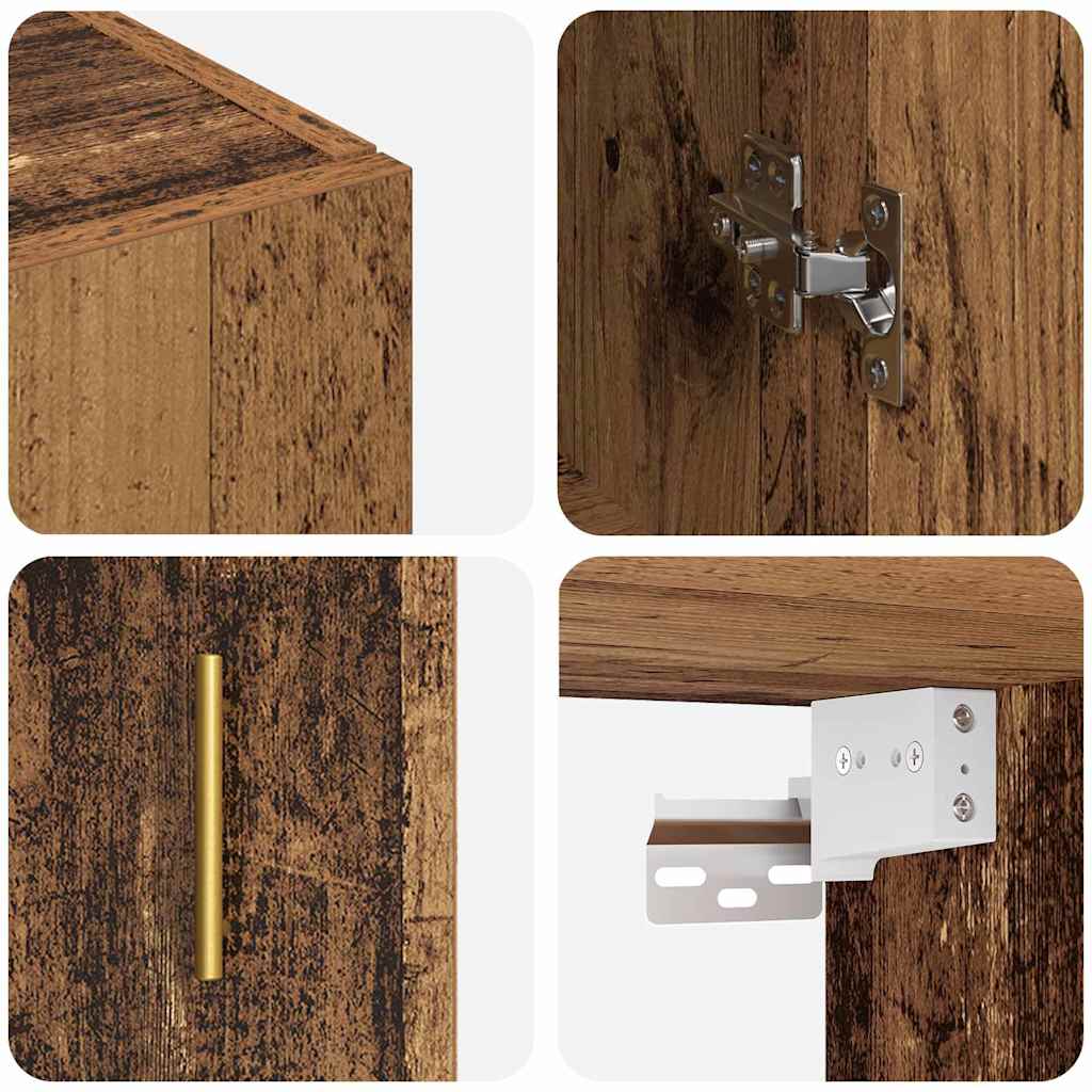 Armário de parede Castanho 69.5 x 34 x 90 cm Madeira processada